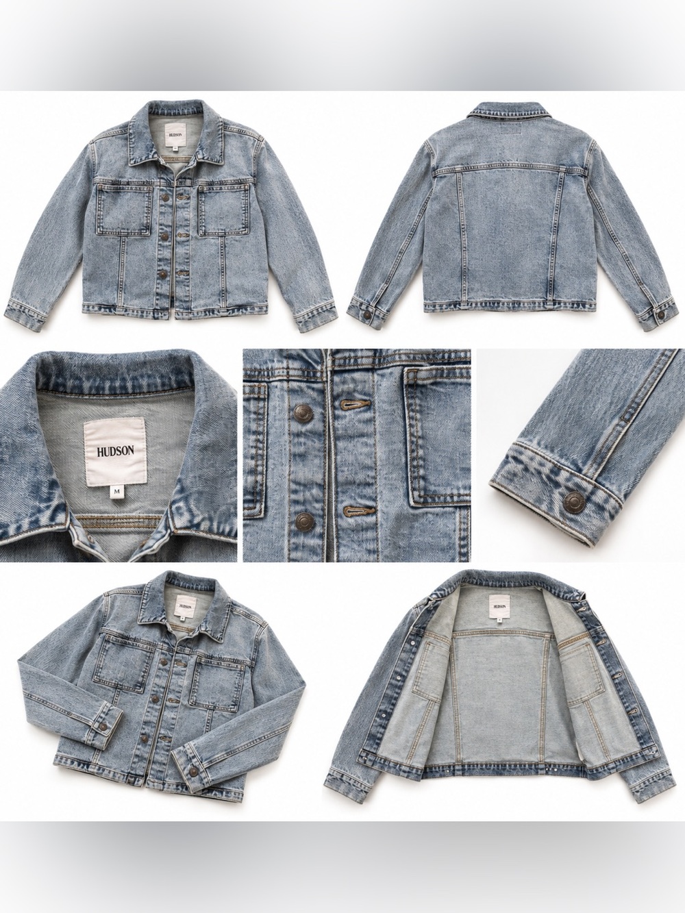 Hudson Jeans Women’s Denim Jacket Light Wash Size Medium